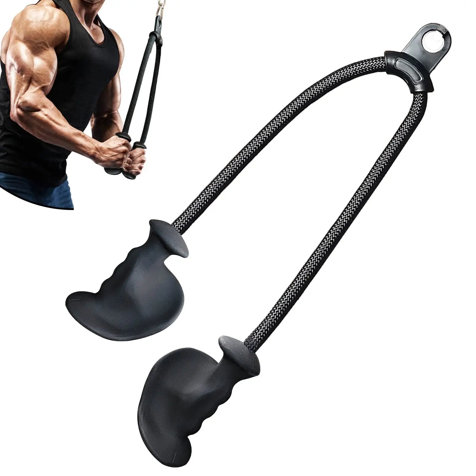 Elevate Your Strength Training with Our Heavy Duty Gym Triceps Ropes - Perfect for Back Arm Muscle Workouts!