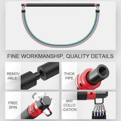 Elevate Your Workout with the Ultimate Fitness Resistance Rubber Band Yoga Elastic Bar Set – Perfect for Pilates and Strength Training!