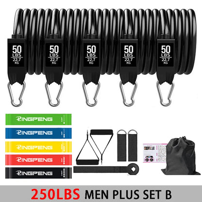 Elevate Your Workout with the Ultimate Fitness Resistance Rubber Band Yoga Elastic Bar Set – Perfect for Pilates and Strength Training!