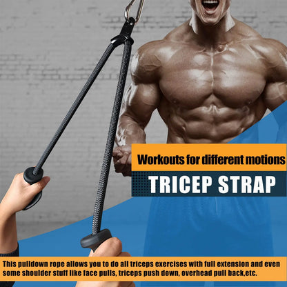 Elevate Your Strength Training with Our Heavy Duty Gym Triceps Ropes - Perfect for Back Arm Muscle Workouts!